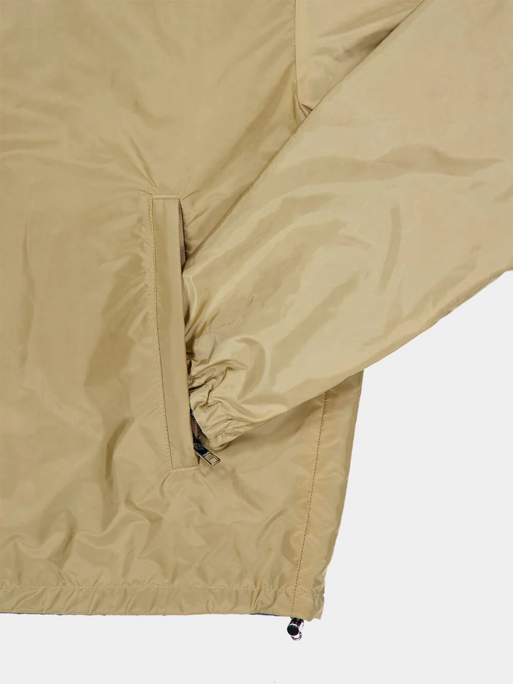 Camel and Aviation Blue Re-Nylon Reversible Jacket - Image 6