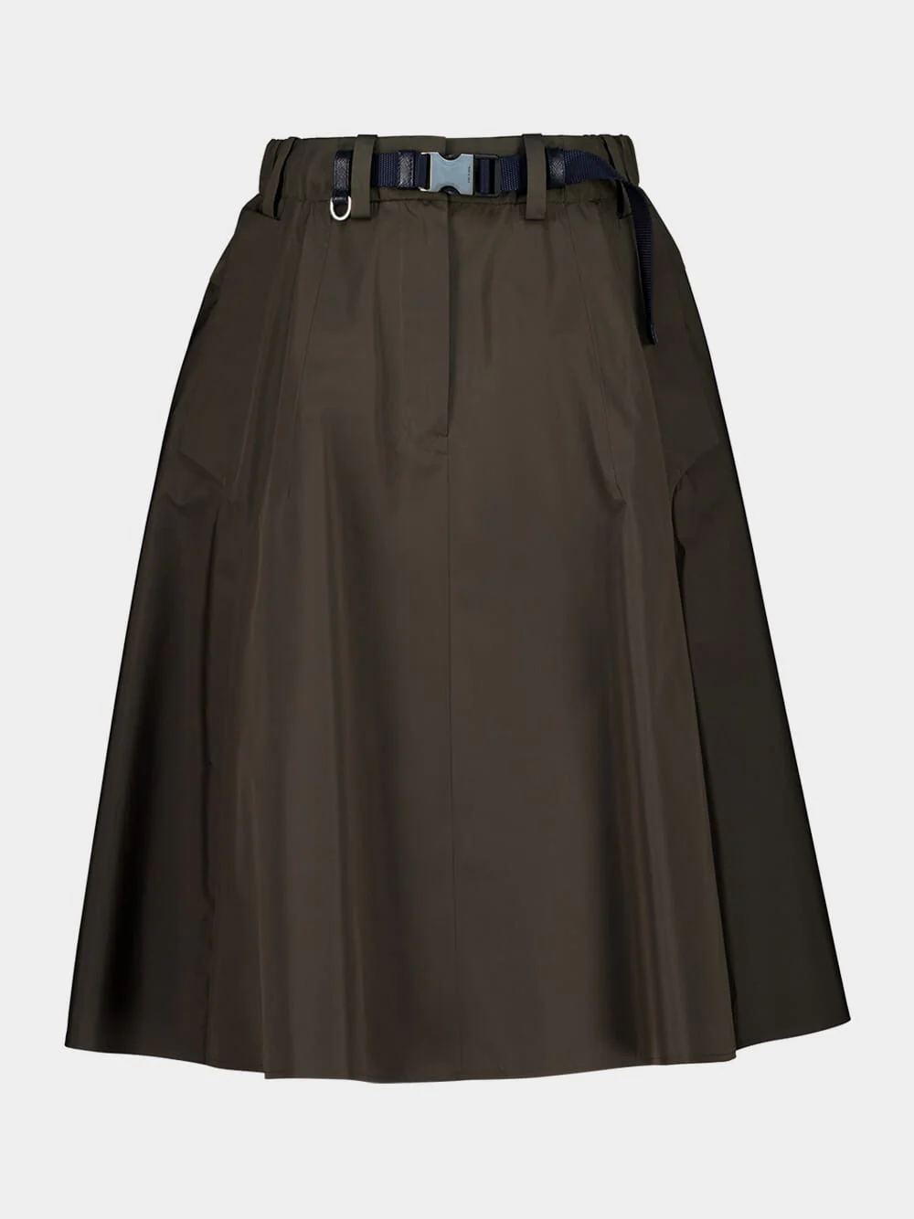 Camouflage Green Technical Circle Skirt - Image 2