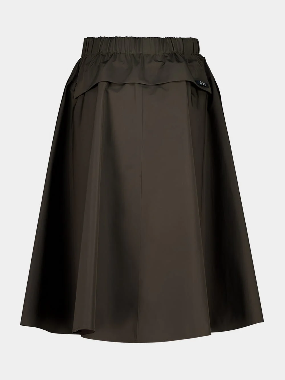 Camouflage Green Technical Circle Skirt - Image 4