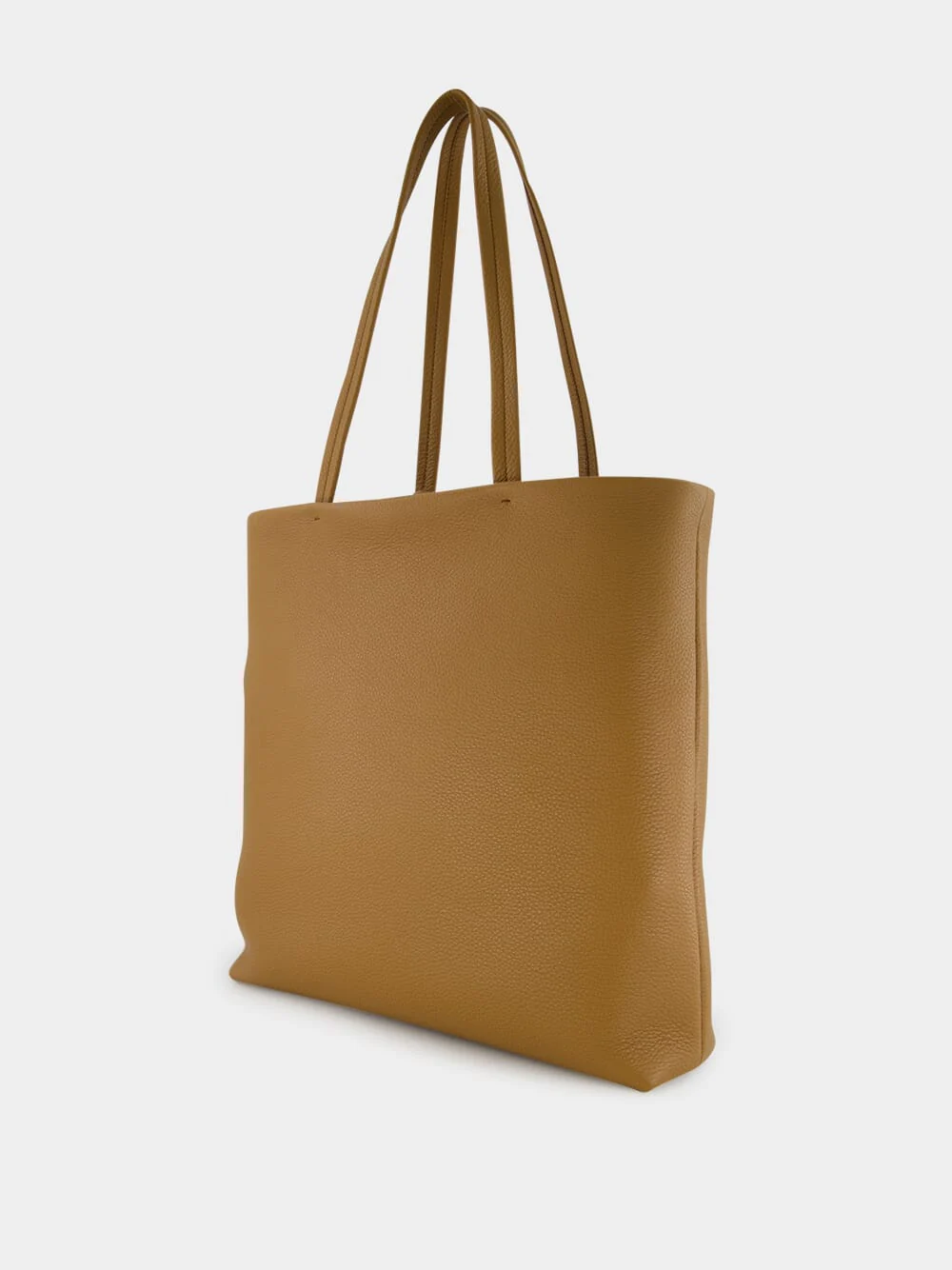 Caramel Soft Leather Shopping Bag - Image 4