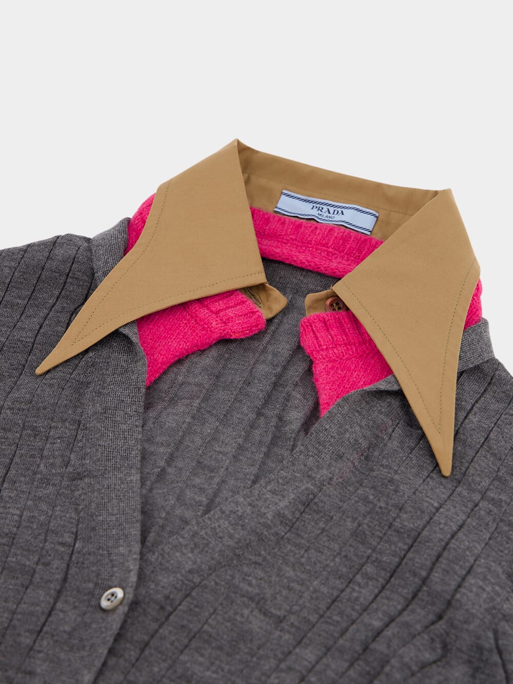 Cashmere-Silk Ribbed Knit Cardigan - Image 5