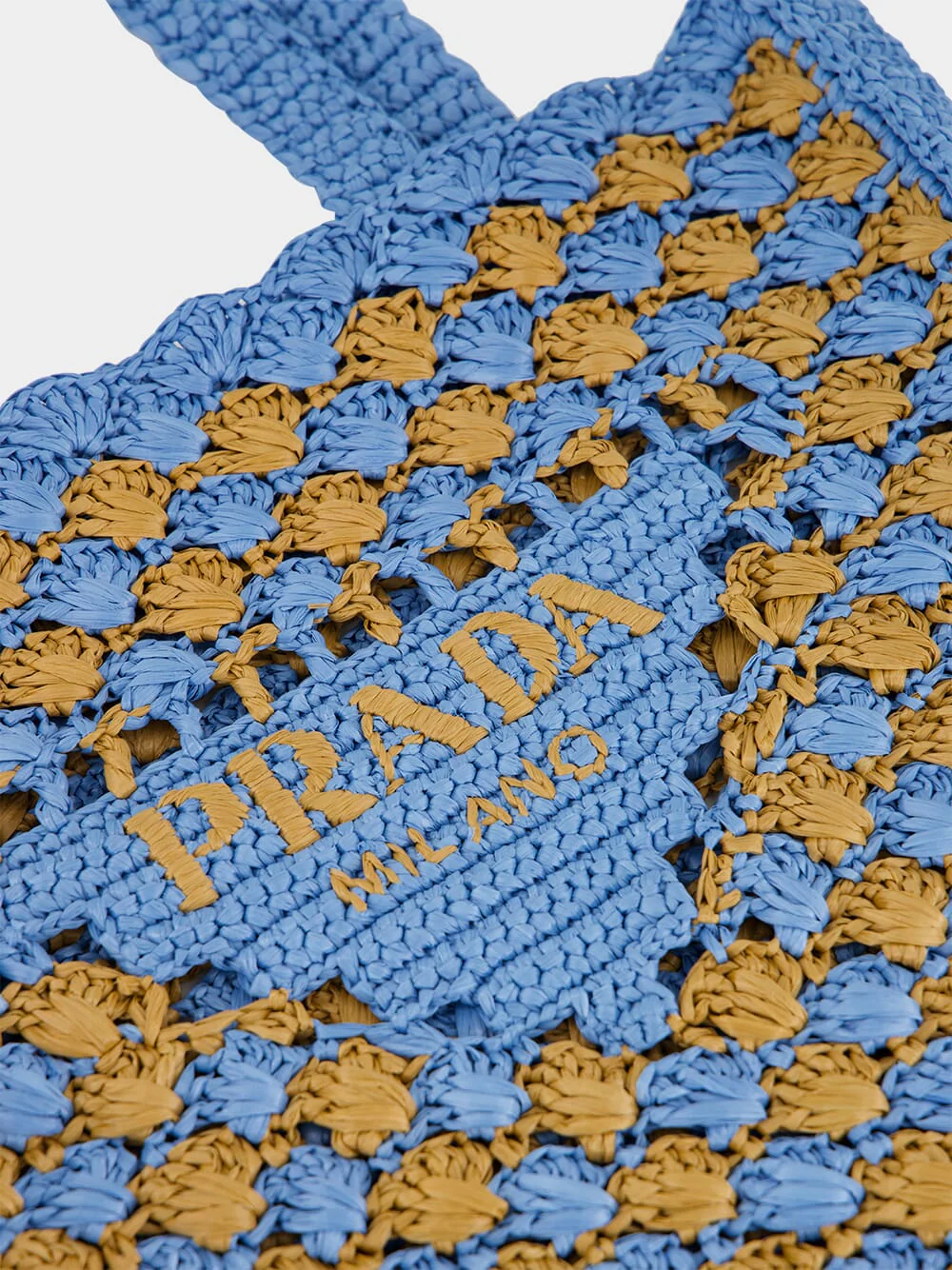 Celeste and Caramel Crochet Tote Bag - Image 6