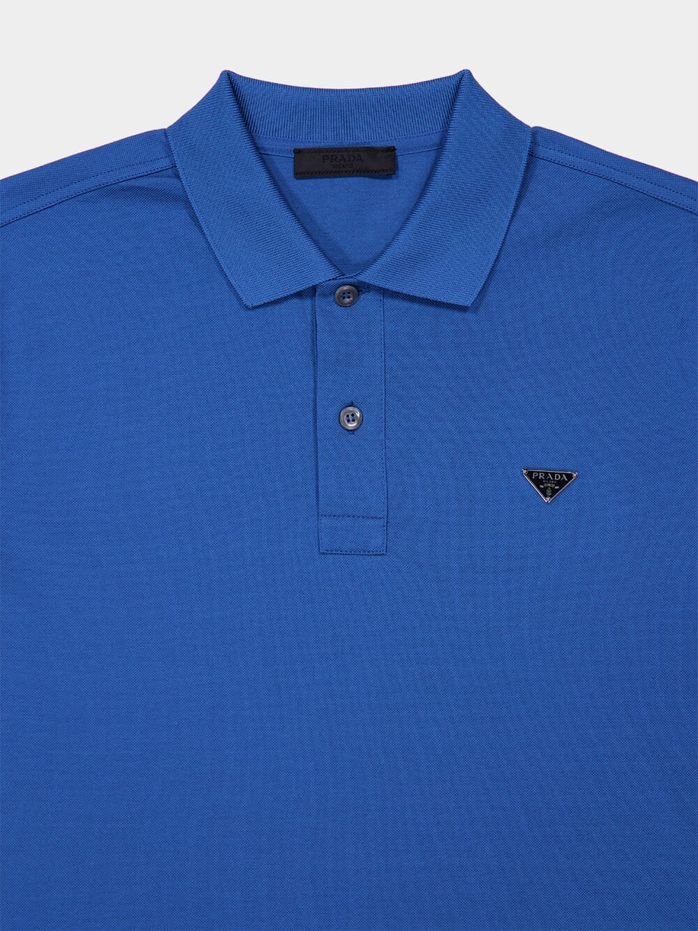 Celeste Blue Cotton Piqué Polo - Image 3