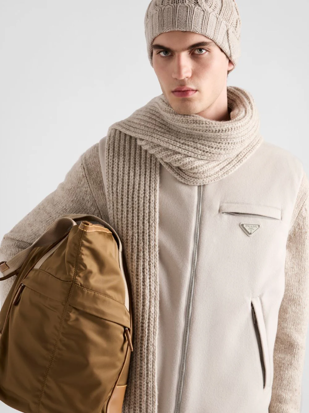 Albino White Cashmere Down Vest - Image 2
