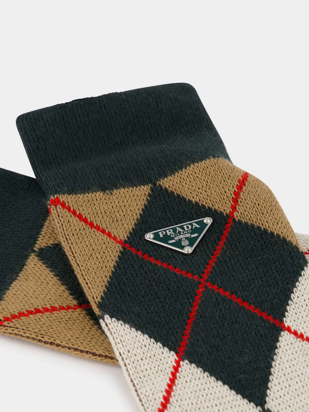 Argyle Cotton Ankle Socks - Image 4