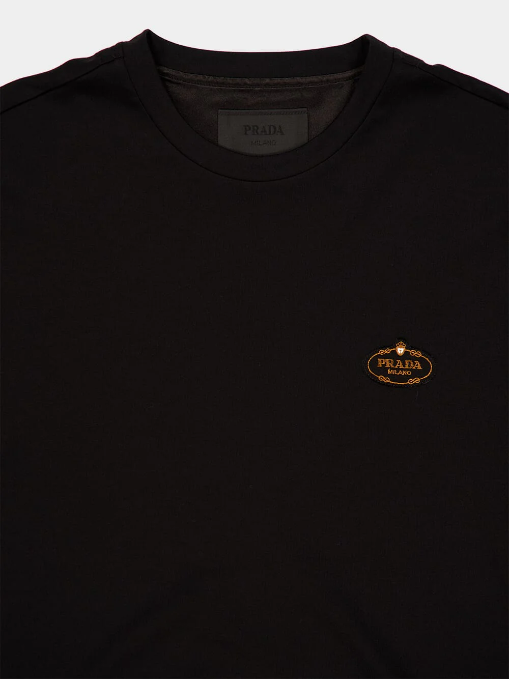 Black Boxy Fit Cotton T-Shirt - Image 3