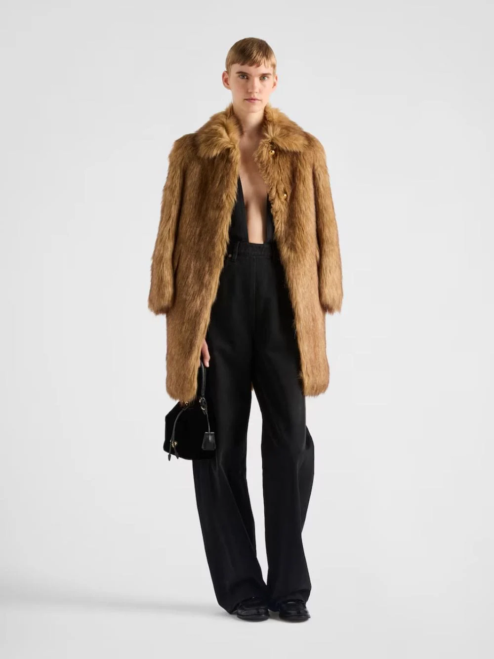 Black Denim Halterneck Jumpsuit - Image 2