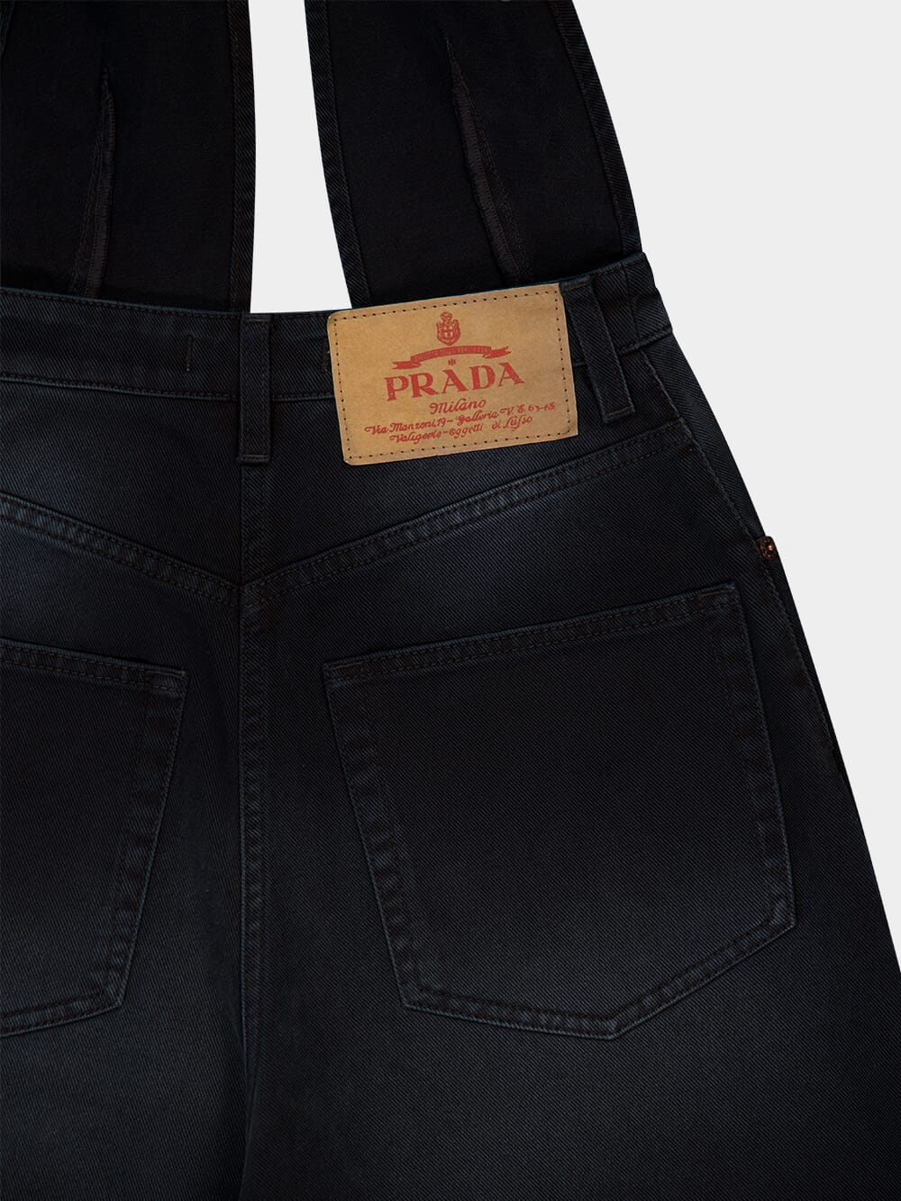 Black Denim Halterneck Jumpsuit - Image 7