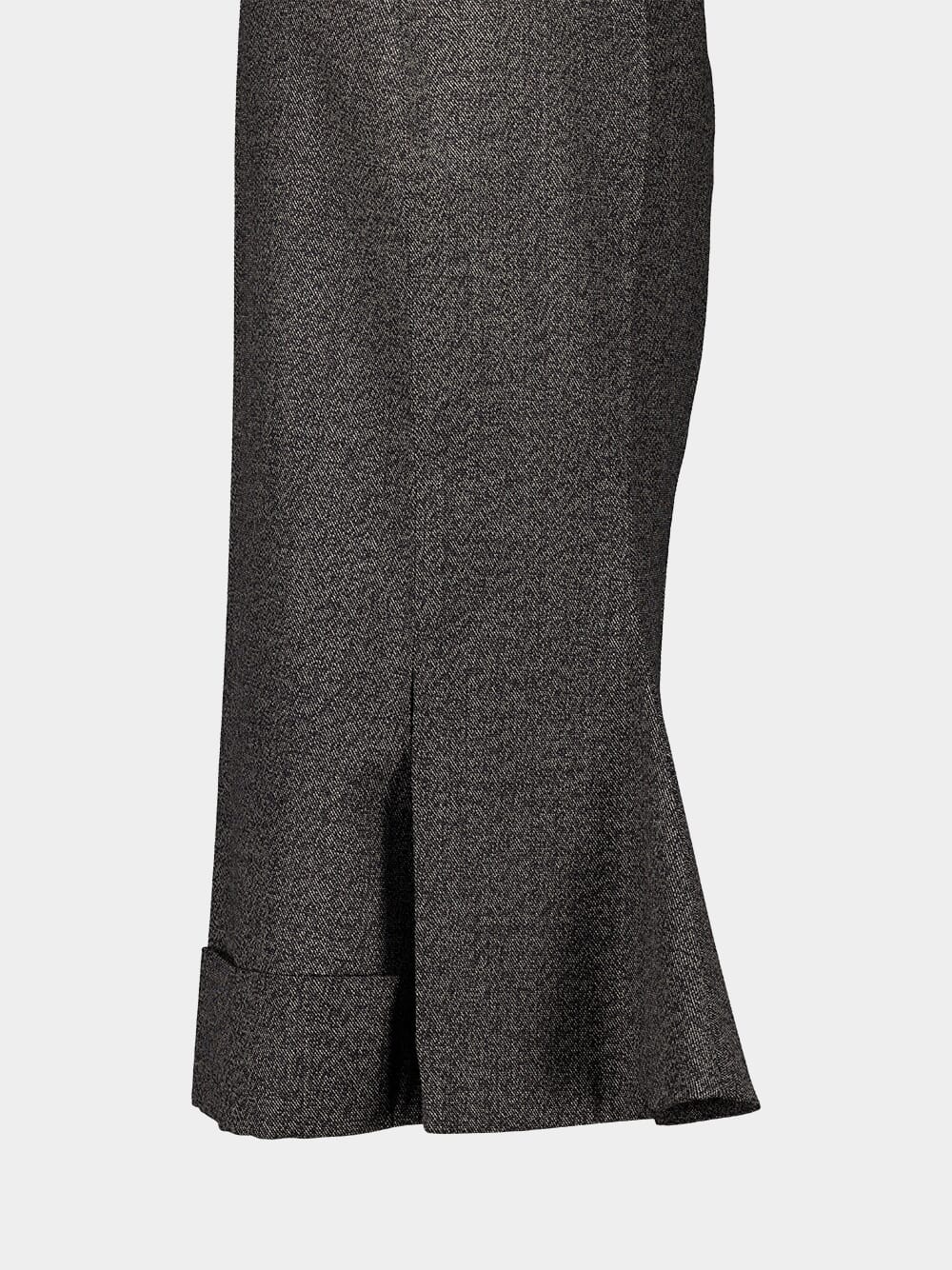 Black Mouliné Maxi Skirt - Image 10