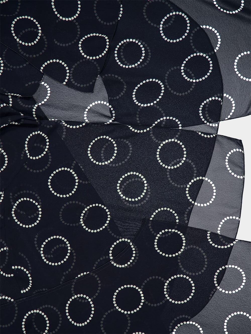 Dots Print Silk Cape - Image 5