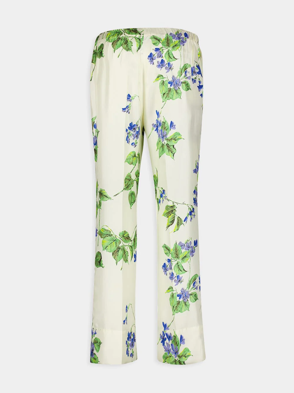 Floral-Print Twill Trousers - Image 3