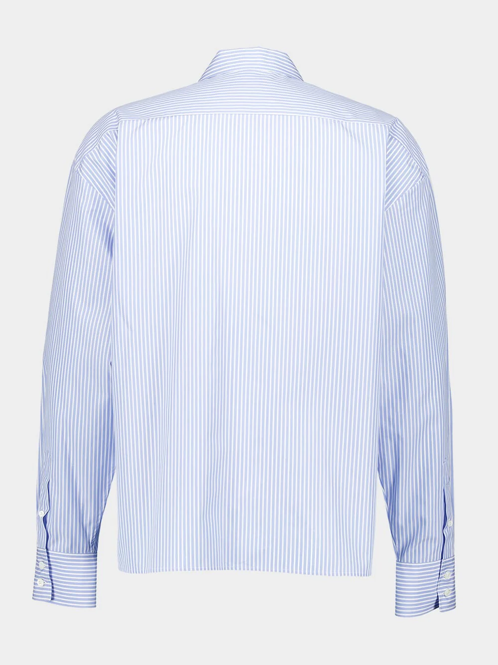 Light Blue Oversized Cotton Shirt - Image 3