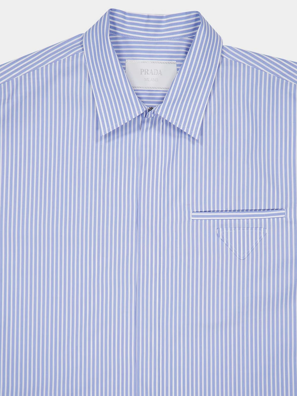 Light Blue Oversized Cotton Shirt - Image 5