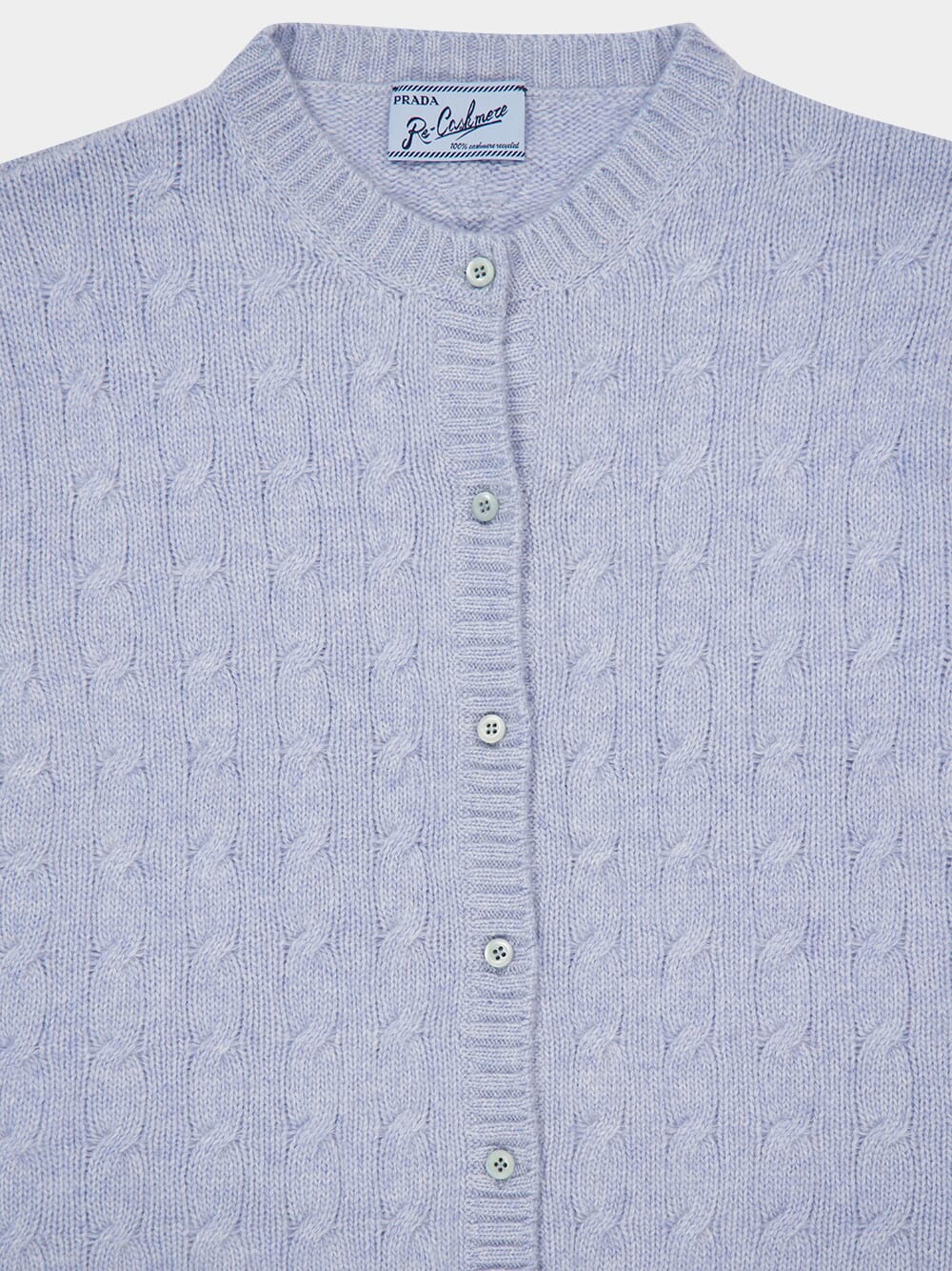 Light Blue Re-Cashmere Cardigan - Image 3
