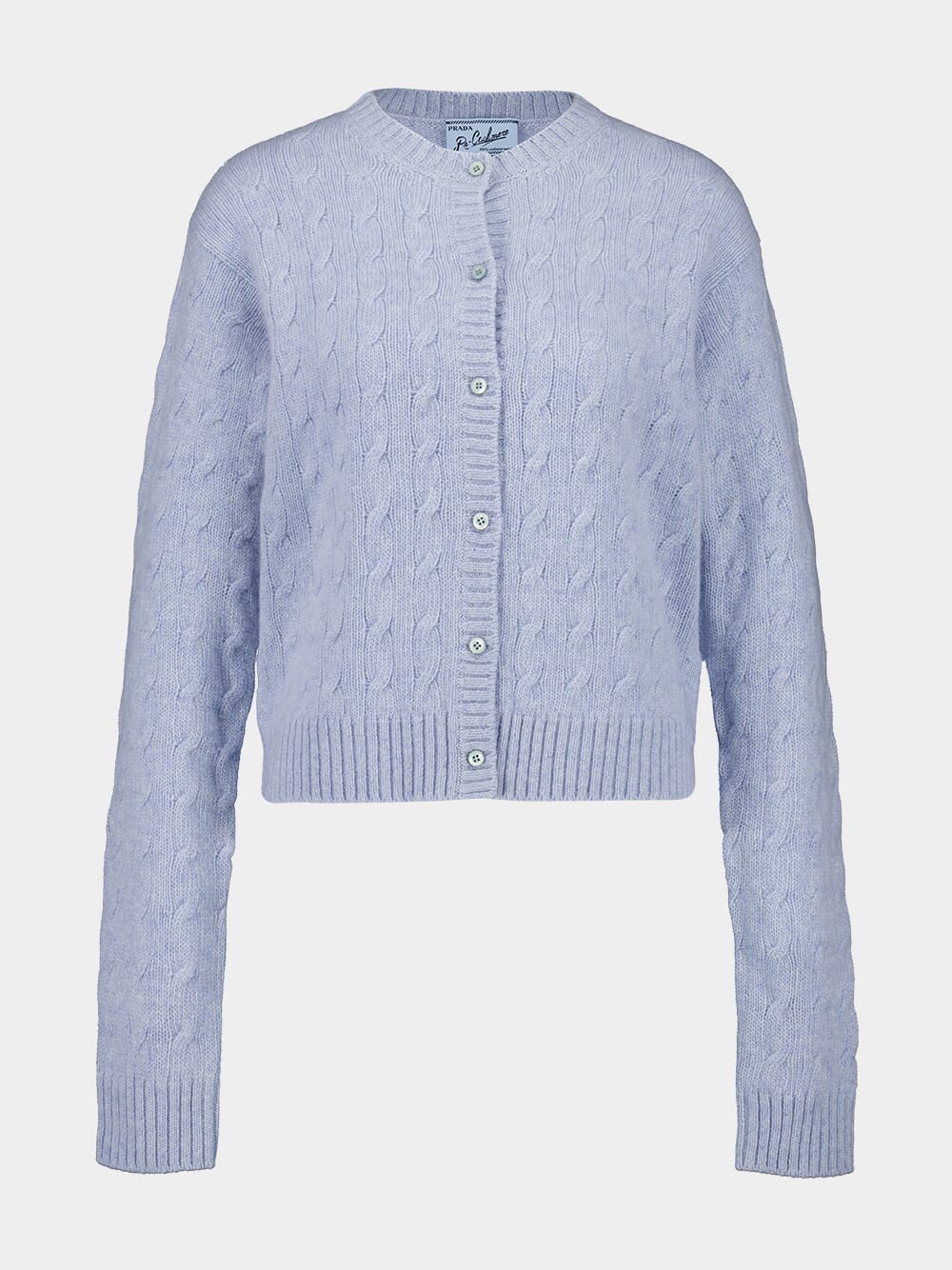 Light Blue Re-Cashmere Cardigan - Image 5