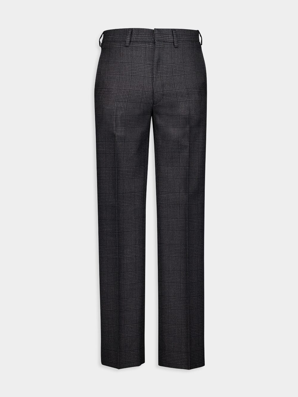 Prince of Wales Check Wool Trousers