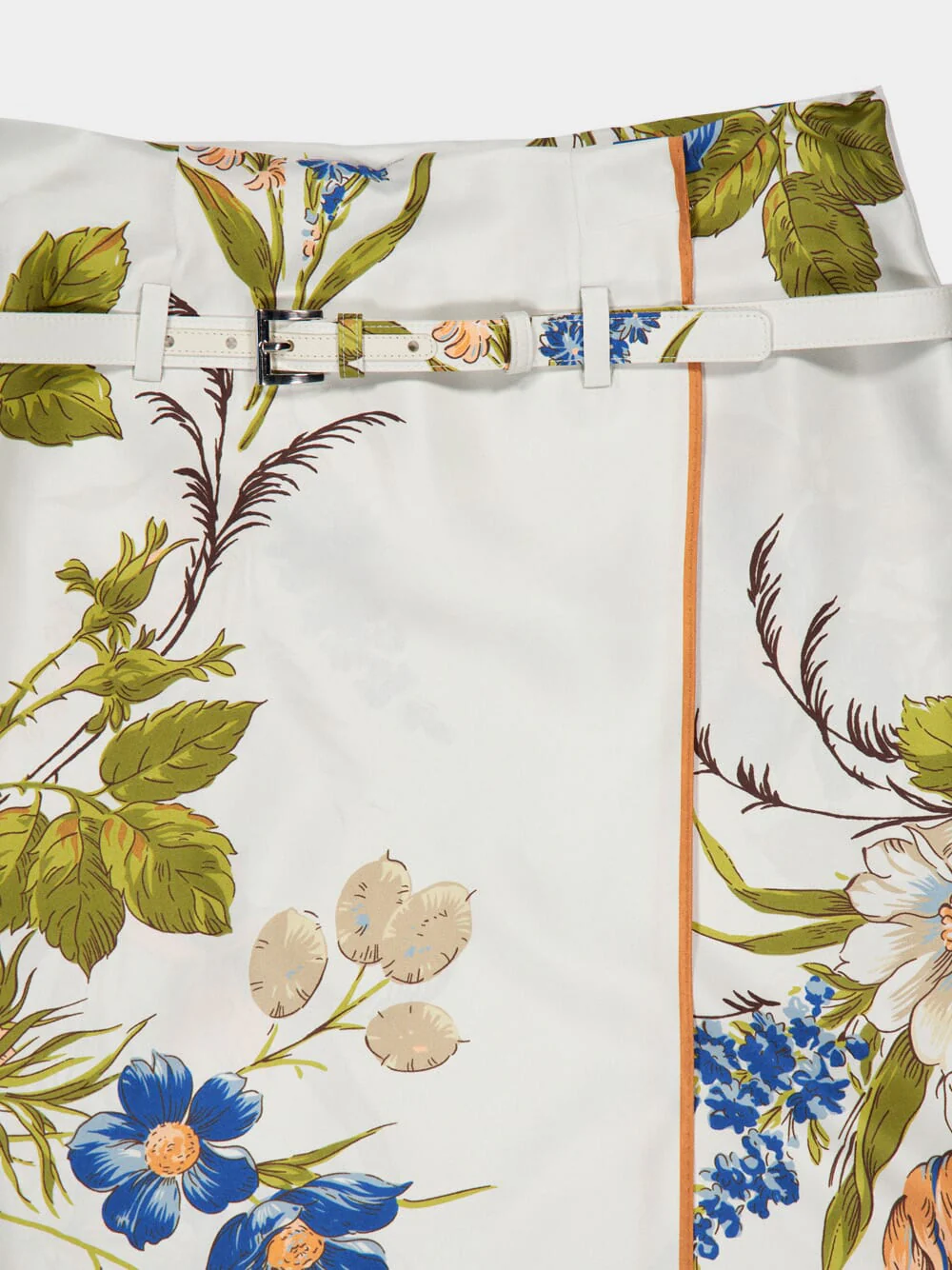 Printed Silk Twill Skirt - Image 5