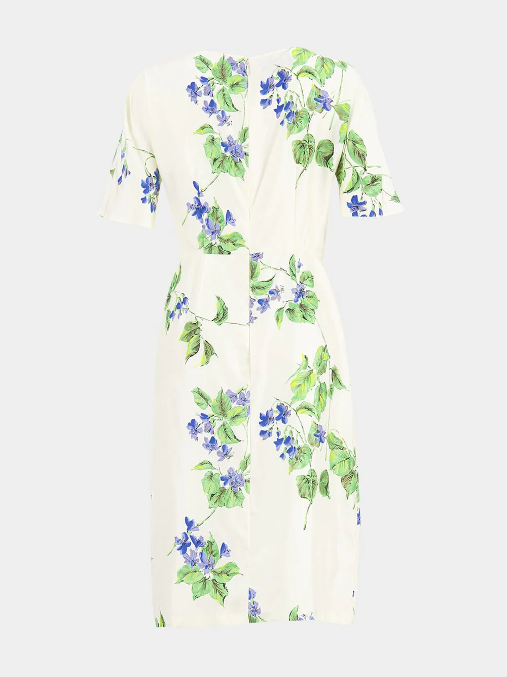 Re-Edition 2003 Violet Print Silk Dress - Image 3