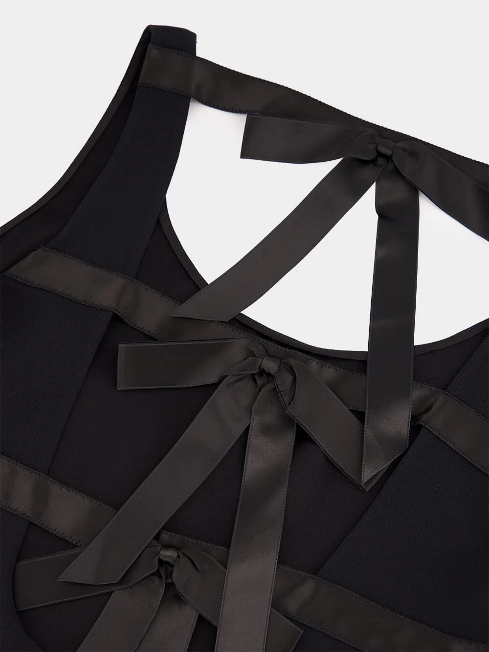 Sleeveless Black Mini Dress - Image 4