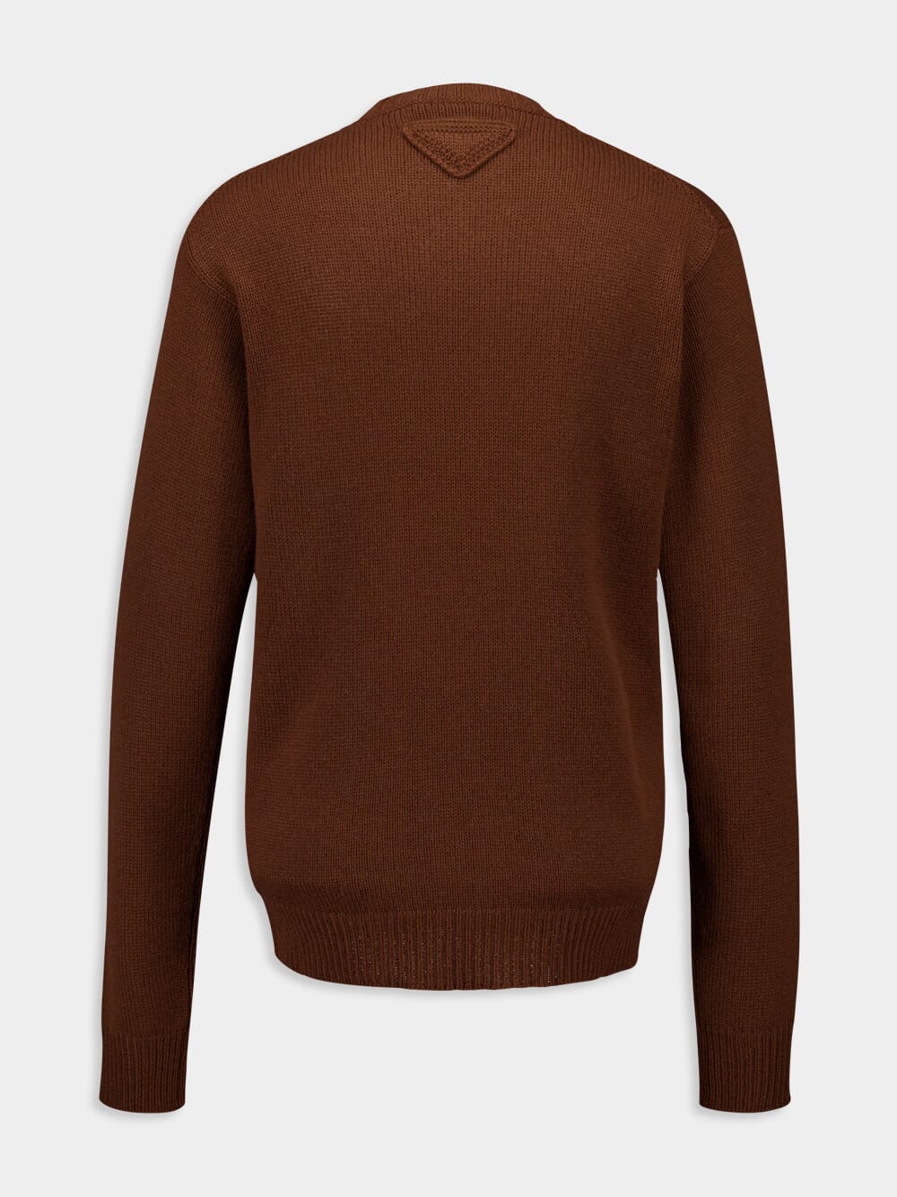 Tobacco Cashmere Crew-Neck Sweater - Image 3