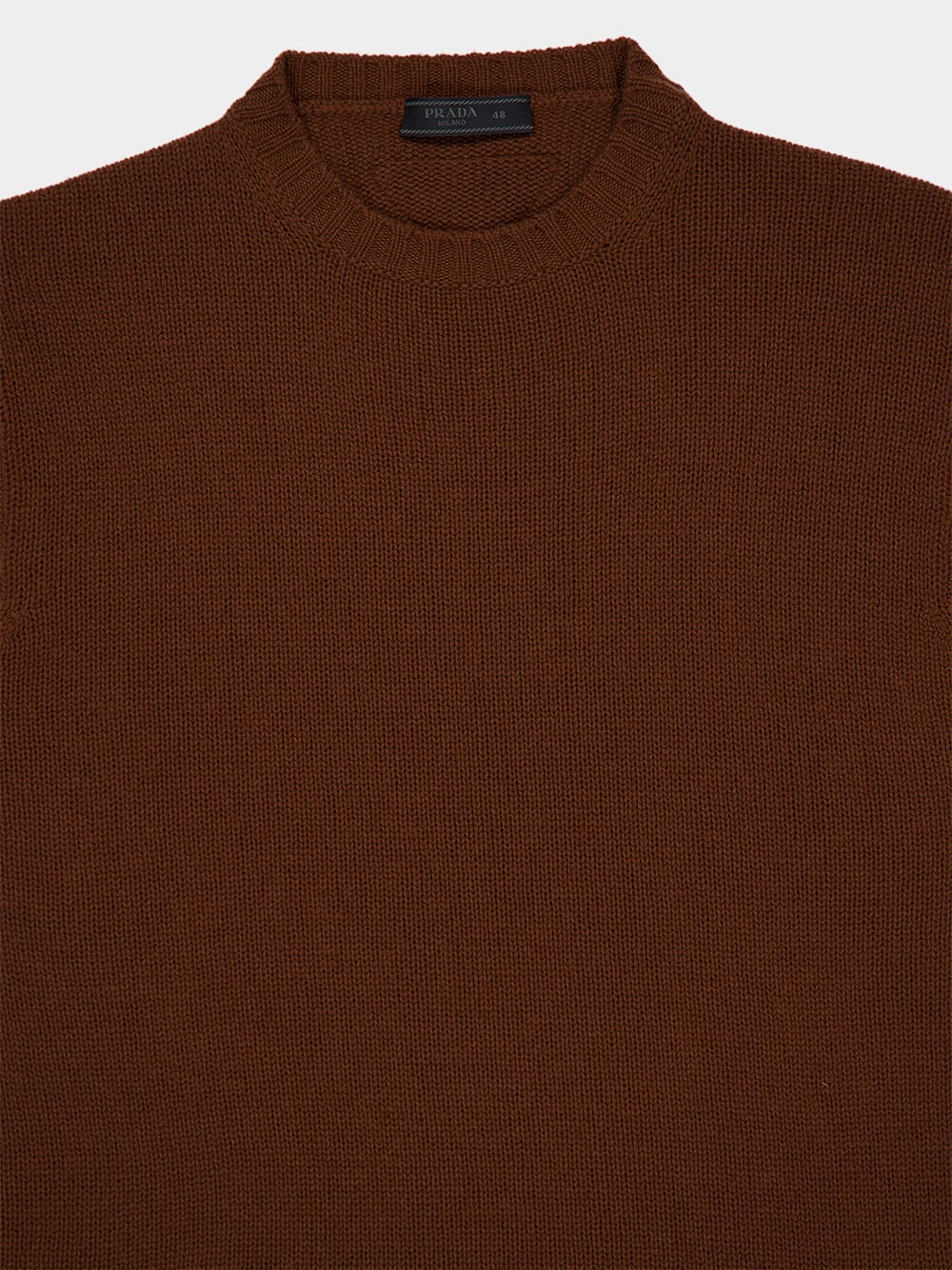 Tobacco Cashmere Crew-Neck Sweater - Image 5