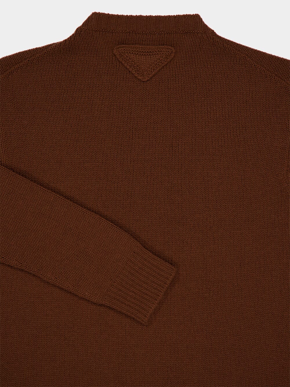 Tobacco Cashmere Crew-Neck Sweater - Image 6