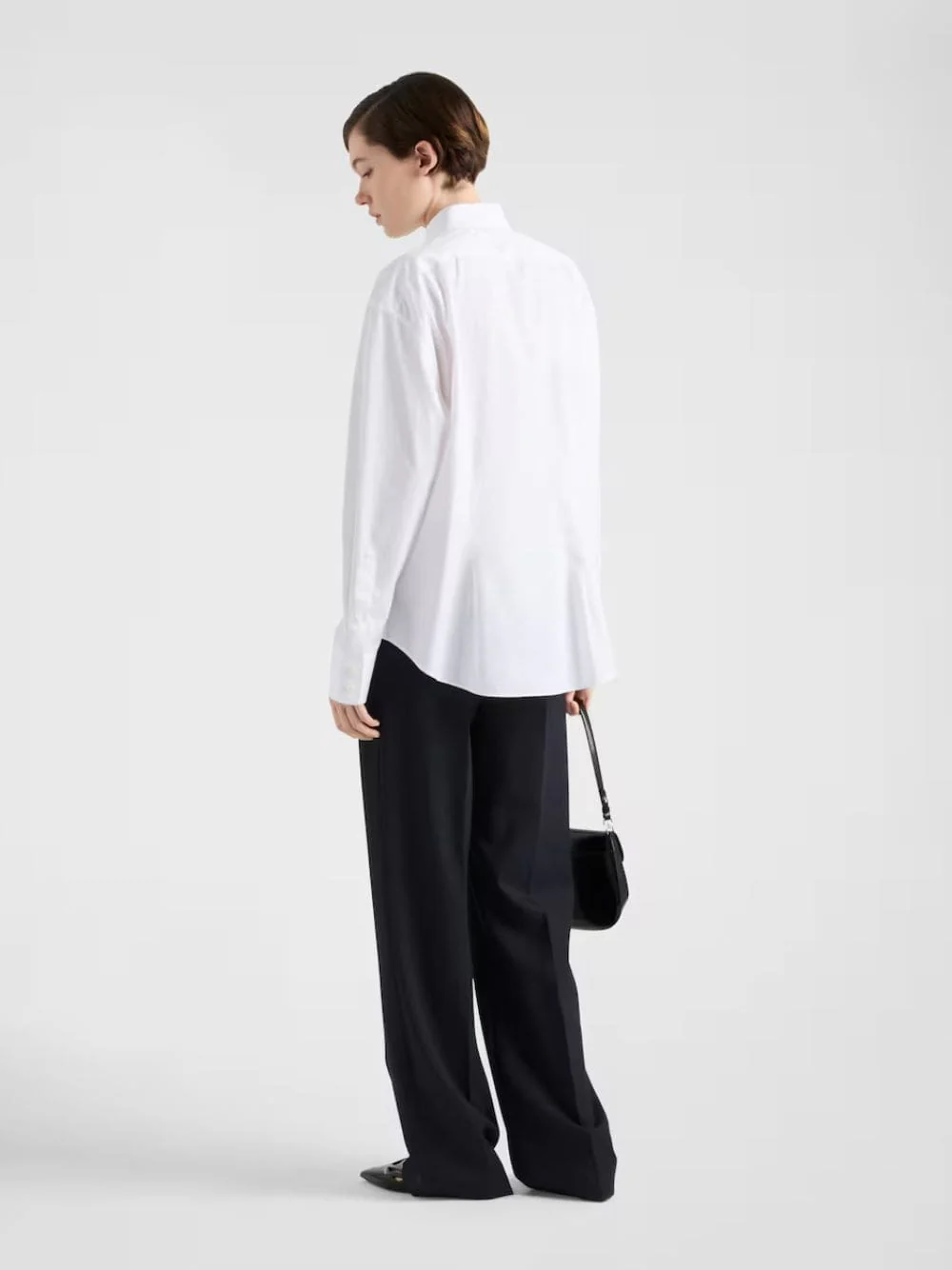 White Poplin Shirt - Image 4