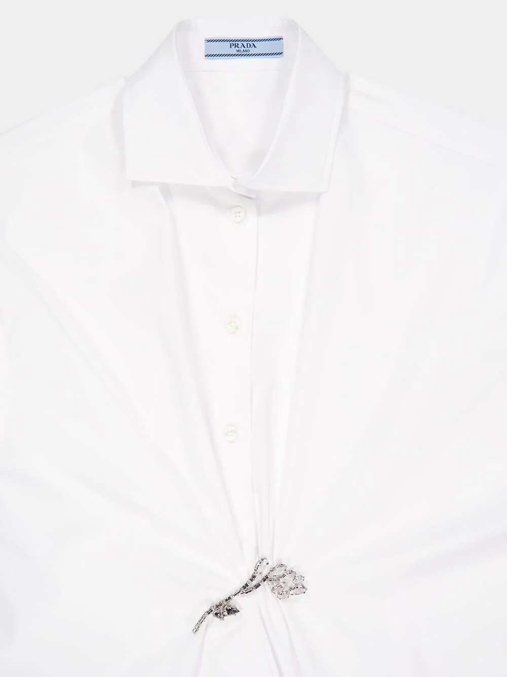 White Poplin Shirt - Image 6