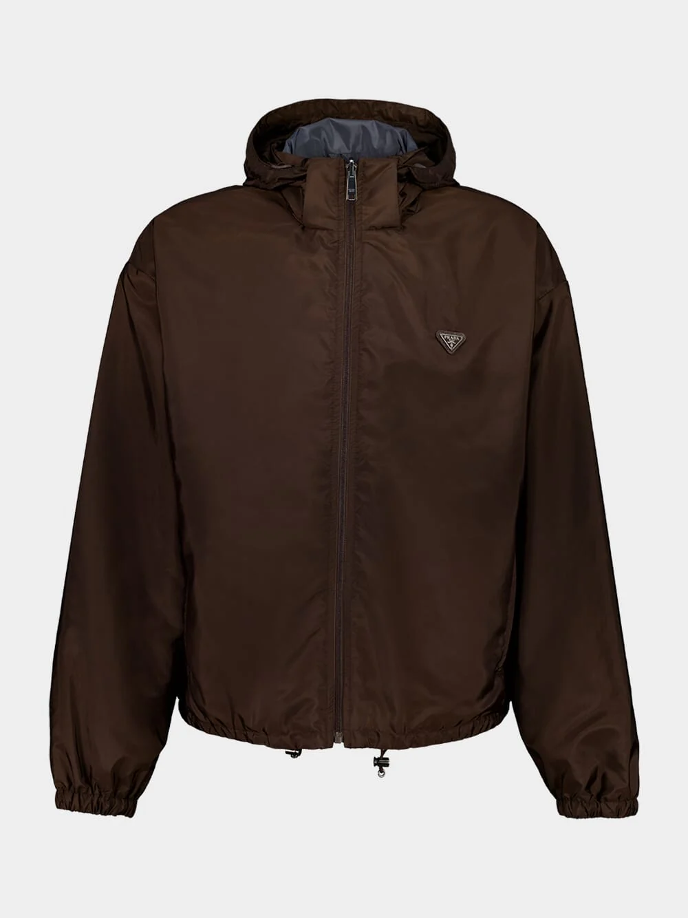 Cocoa Brown and Iron Gray Reversible Re-Nylon Jacket
