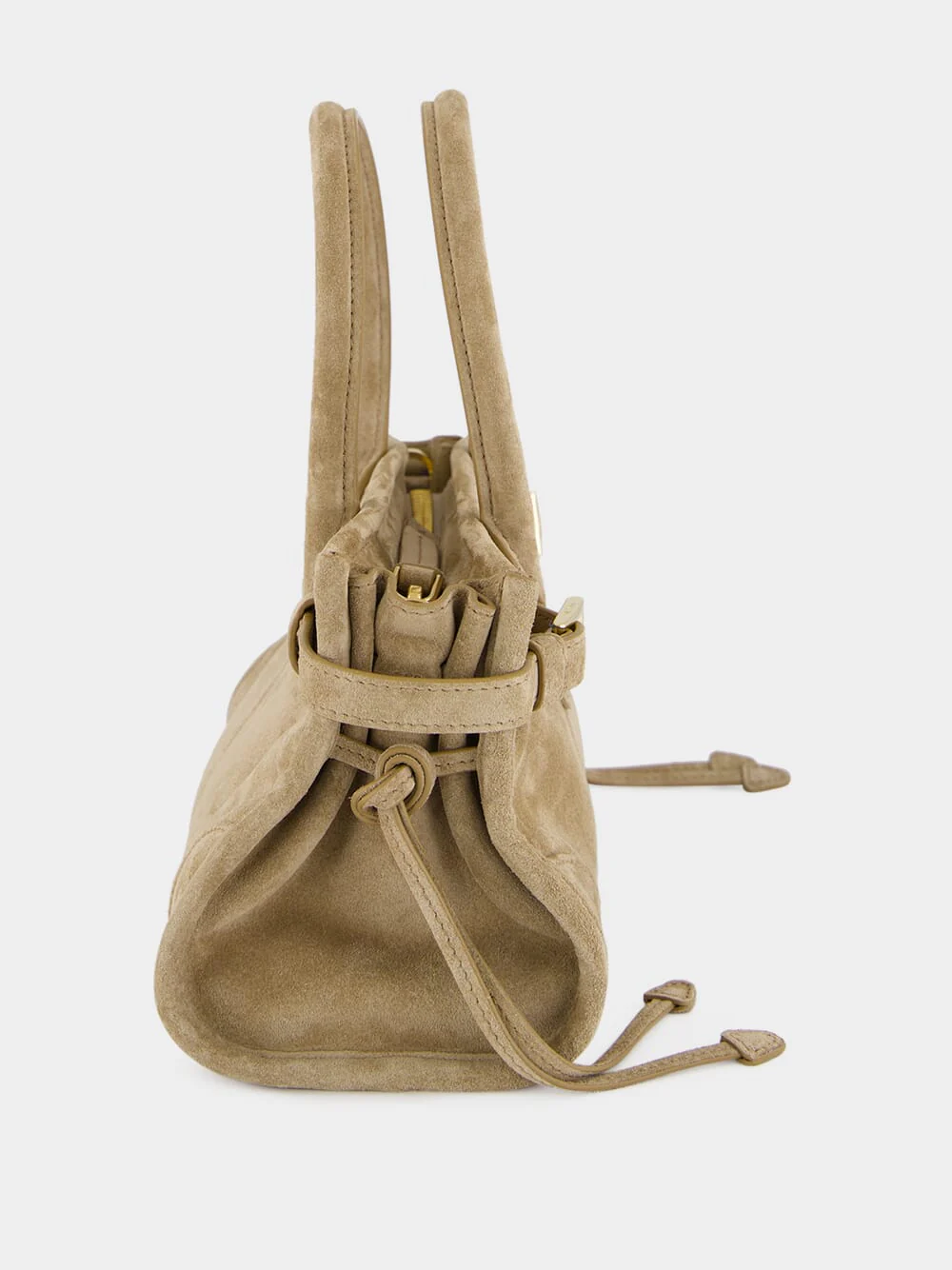 Cocoa Brown Bonnie Suede Mini Bag - Image 4