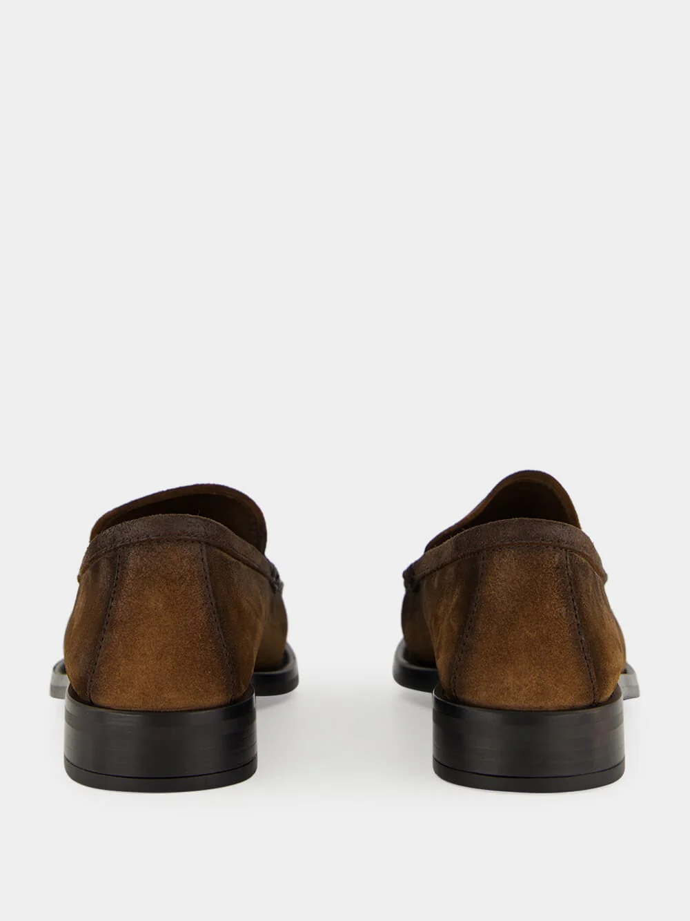 Cocoa Suede Leather Loafers - Image 6