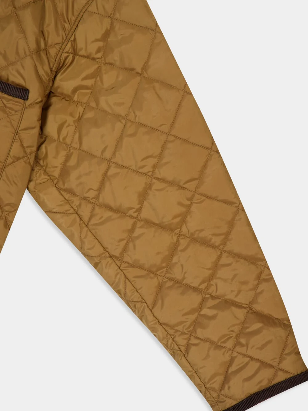 Cork Brown Quilted Re-Nylon Jacket - Image 4