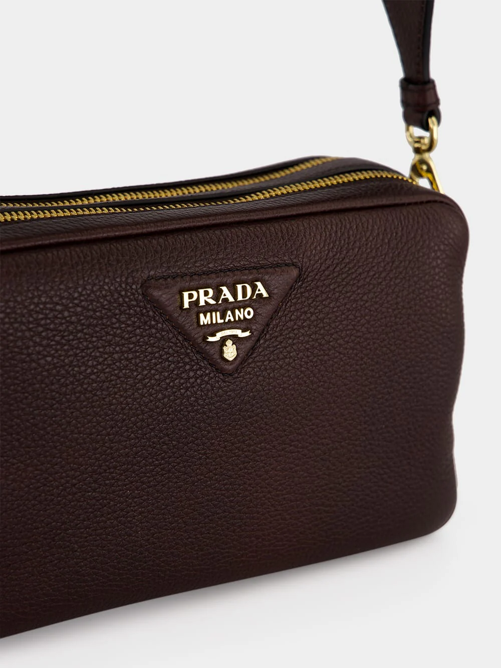 Brown Small Leather Shoulder Bag - Image 7