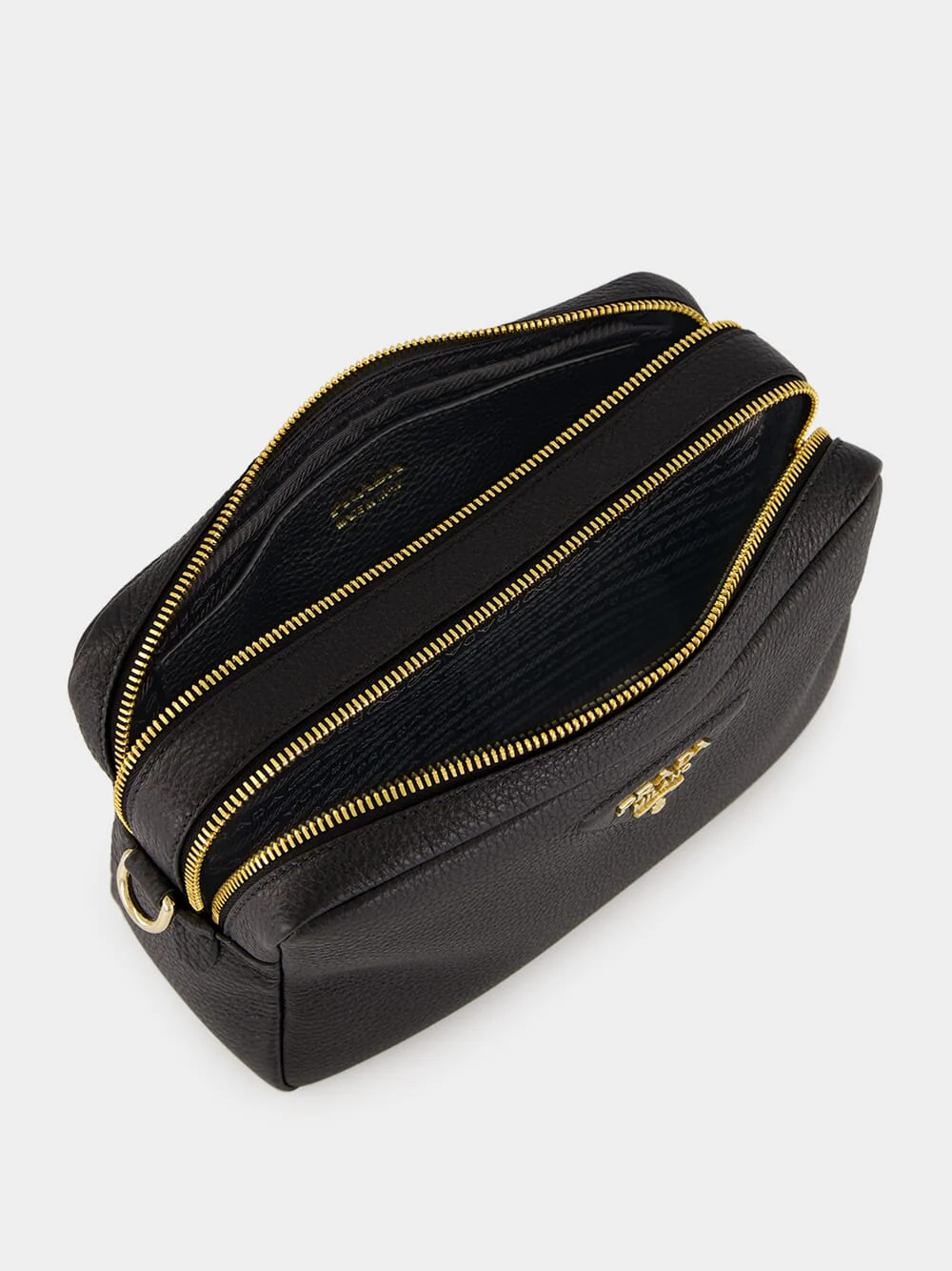 Black Small Leather Shoulder Bag - Image 6