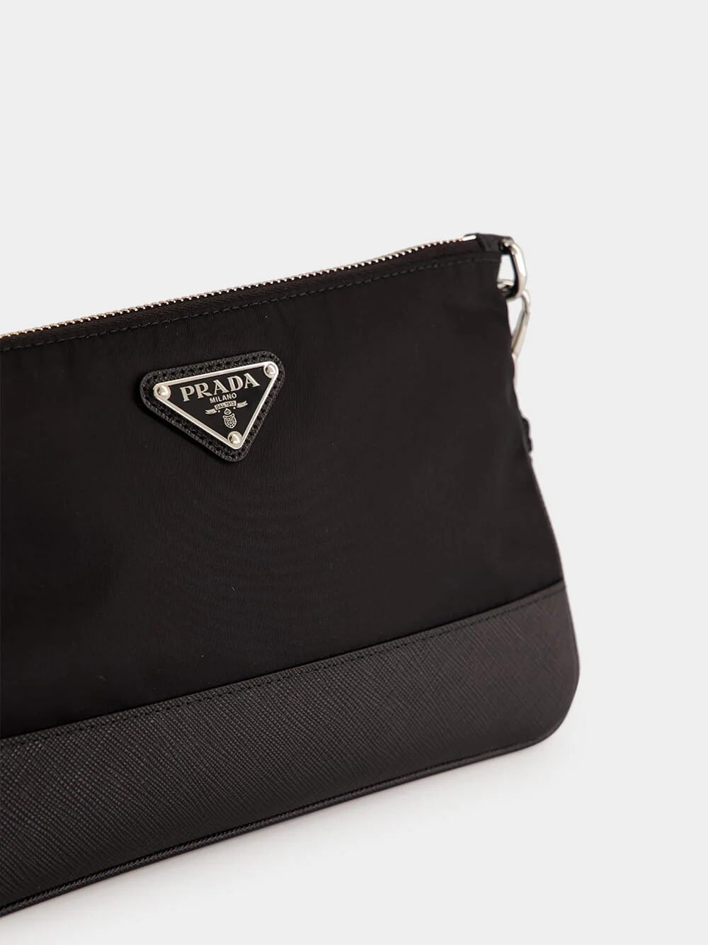 Black Recycled Polyamide Crossbody Bag - Image 7