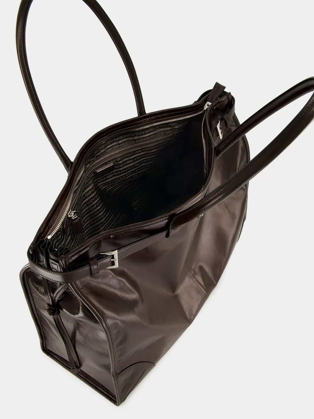 Dark Brown Bonnie Leather Tote Bag - Image 7