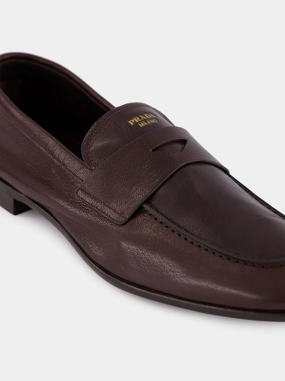 Dark Brown Leather Loafers - Image 7