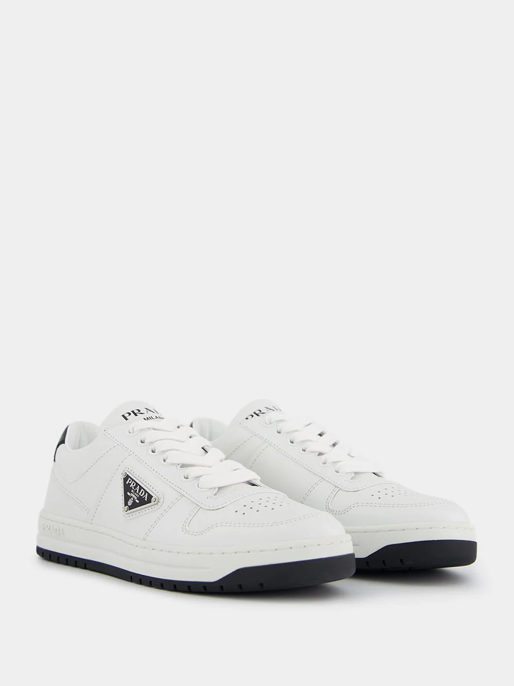 Downtown Perforated Leather Sneakers - Image 3