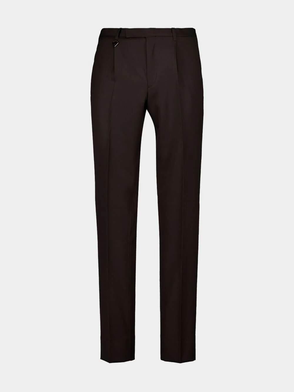 Ebony Slim Wool Trousers