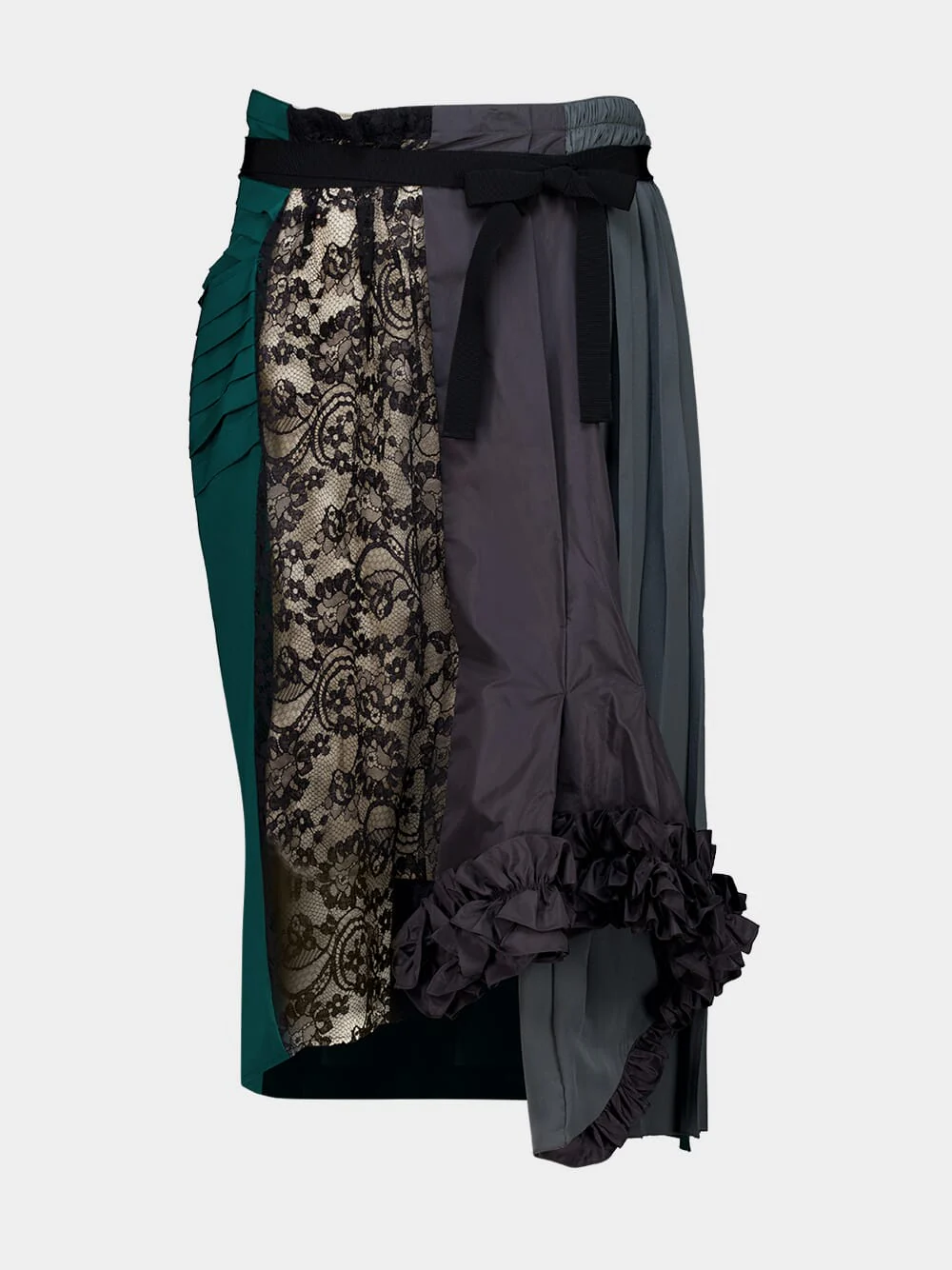 Hematite Patchwork Midi Skirt - Image 2