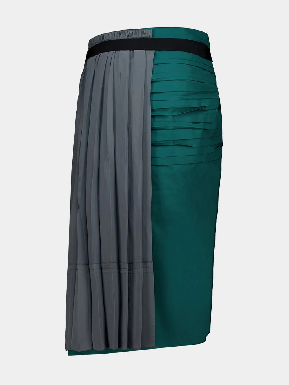 Hematite Patchwork Midi Skirt - Image 4