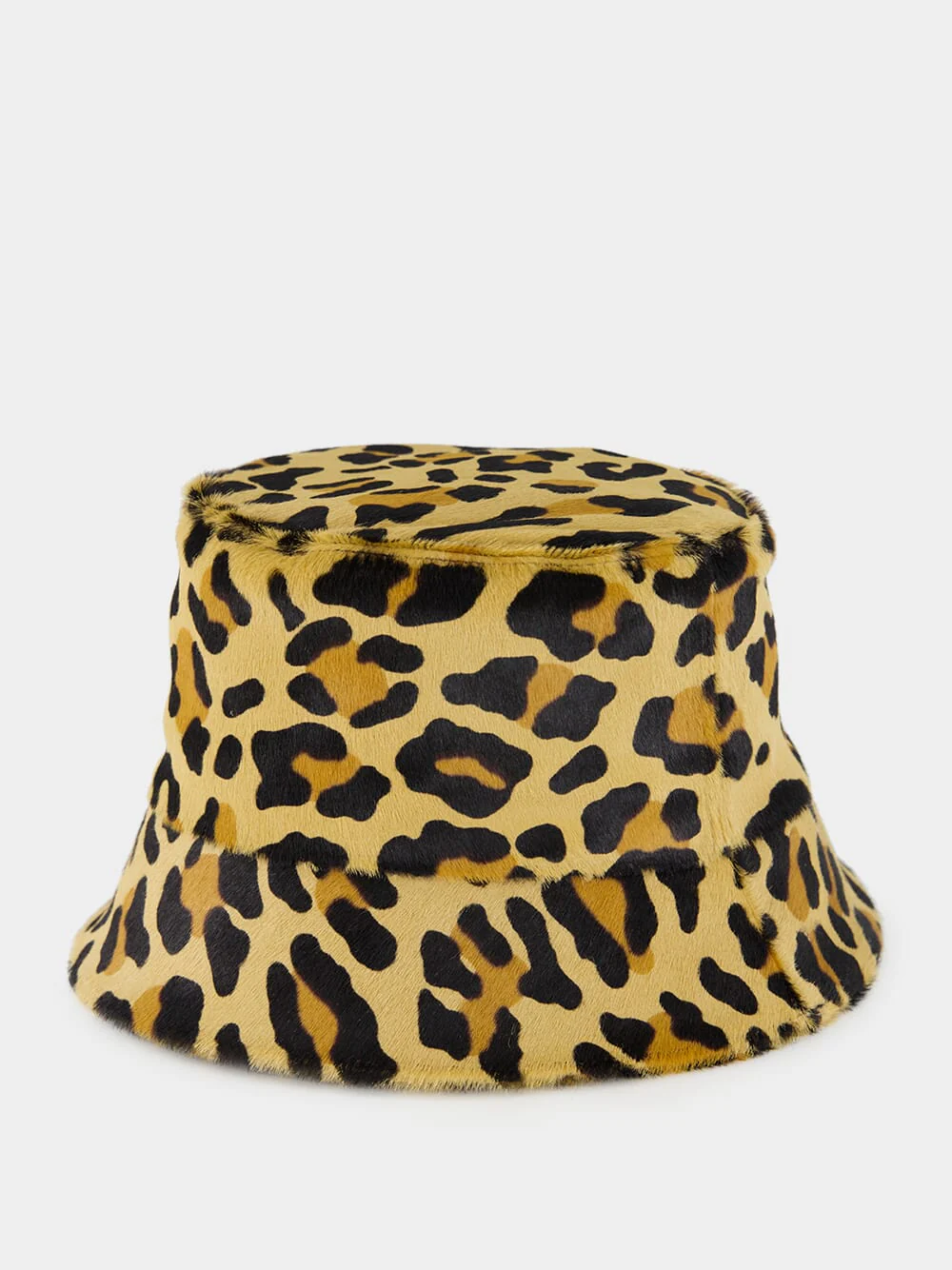 Honey Printed Leather Bucket Hat - Image 3
