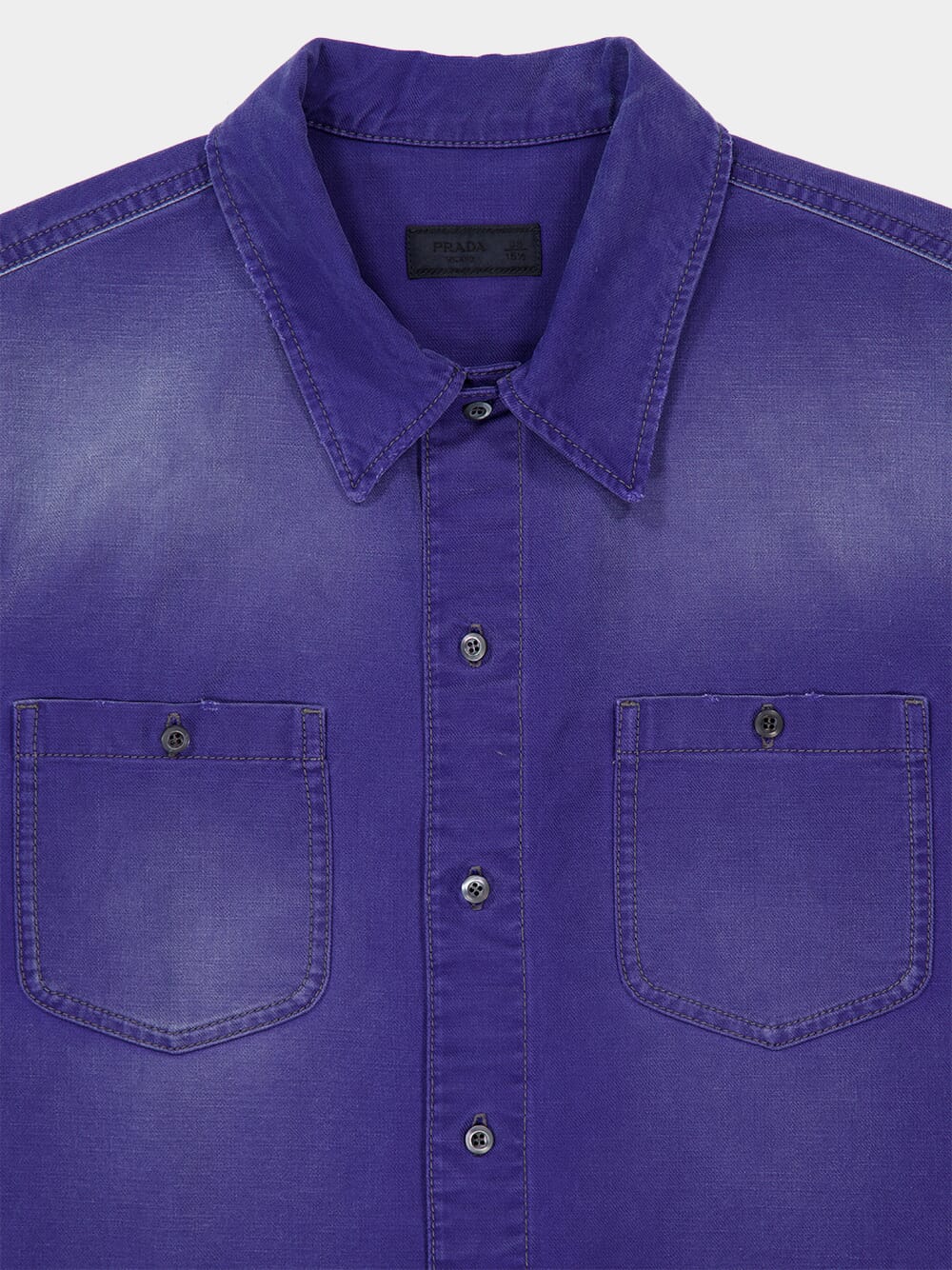 Indigo Cotton Long-Sleeve Shirt - Image 3