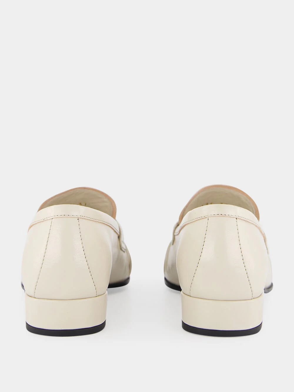 Ivory Leather Loafers - Image 5