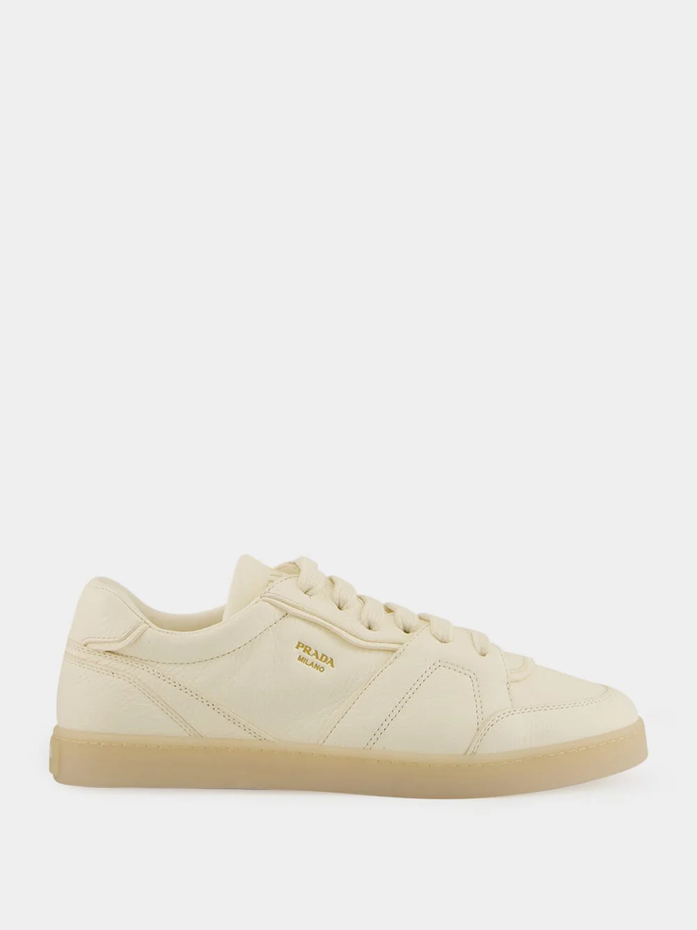 Ivory Leather Low Sneakers