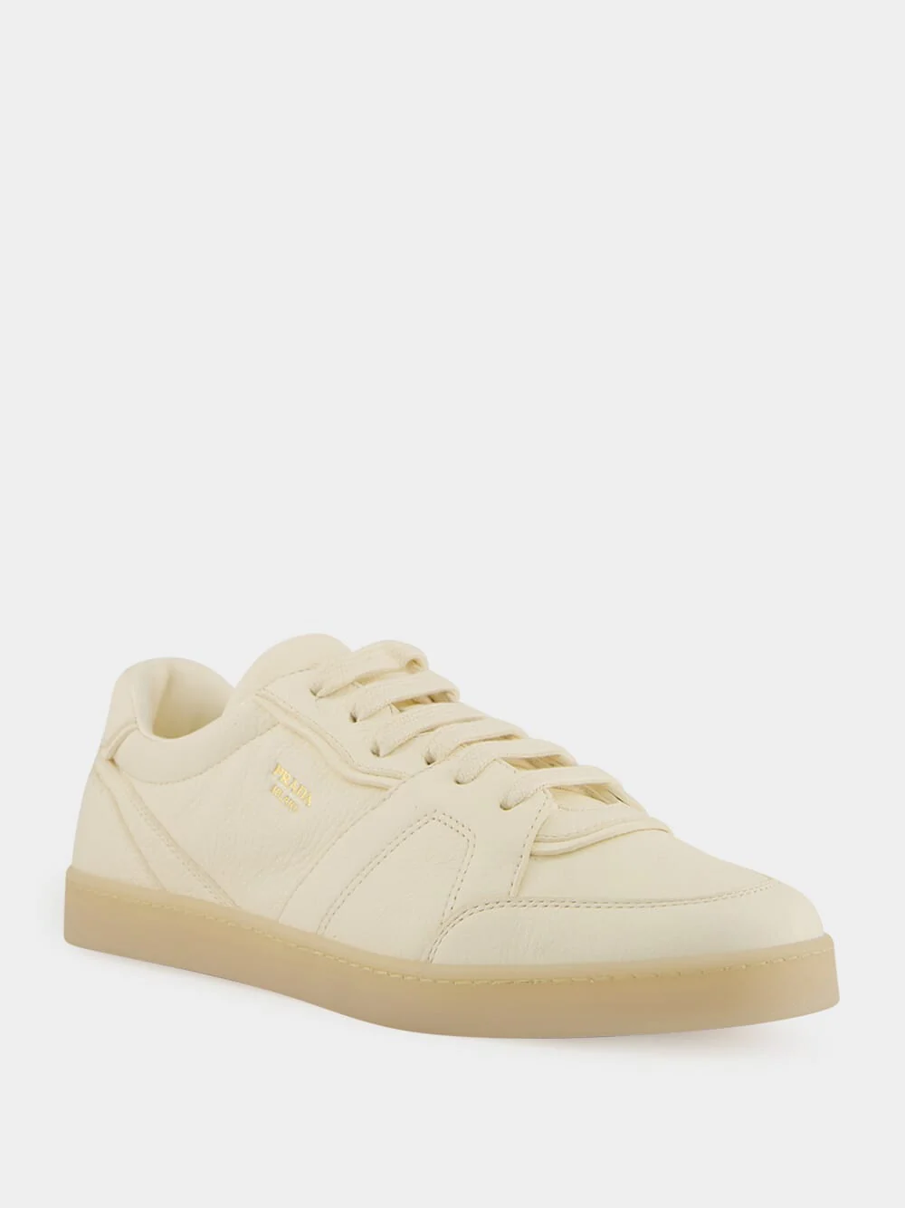 Ivory Leather Low Sneakers - Image 2