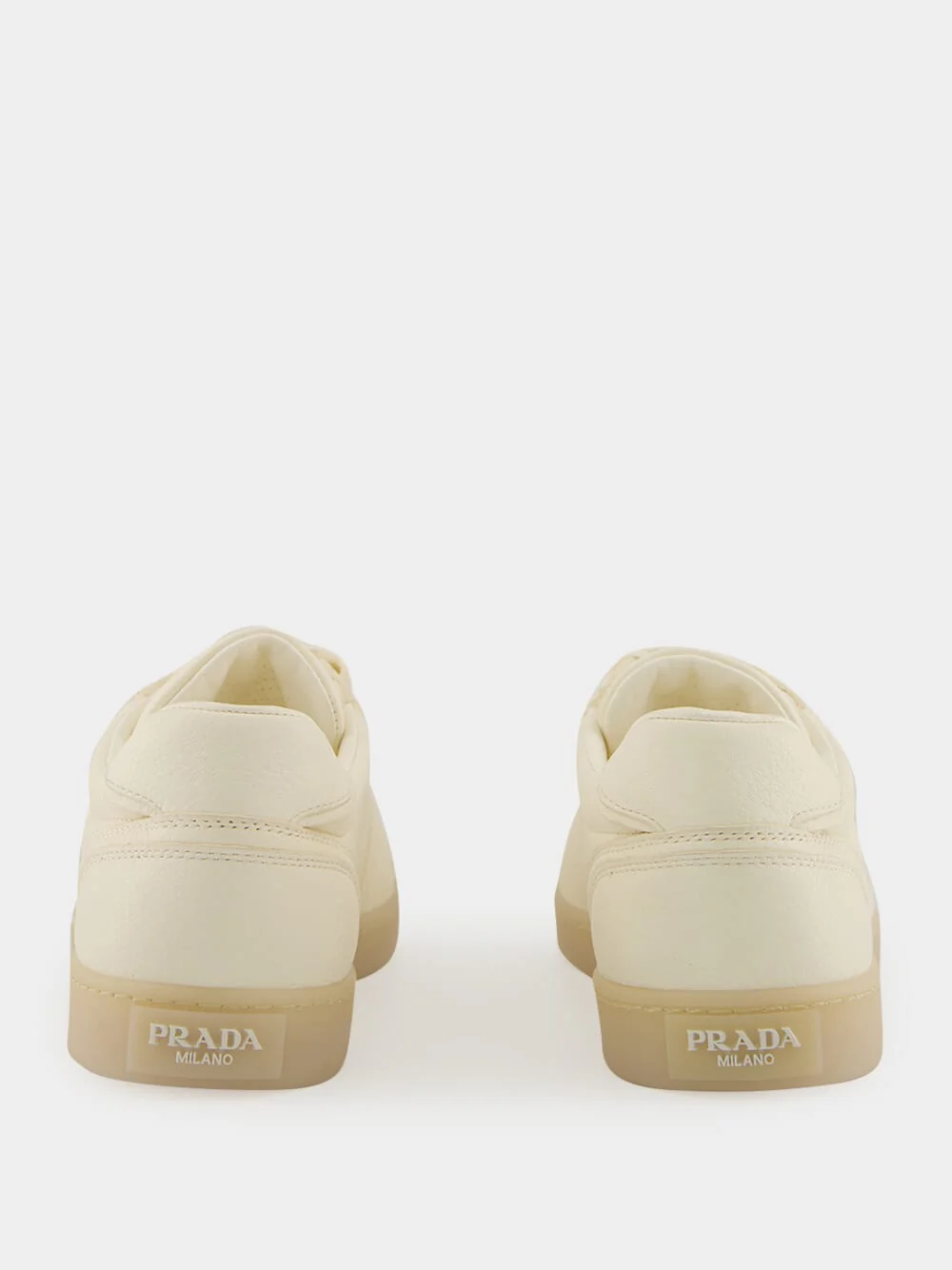 Ivory Leather Low Sneakers - Image 5