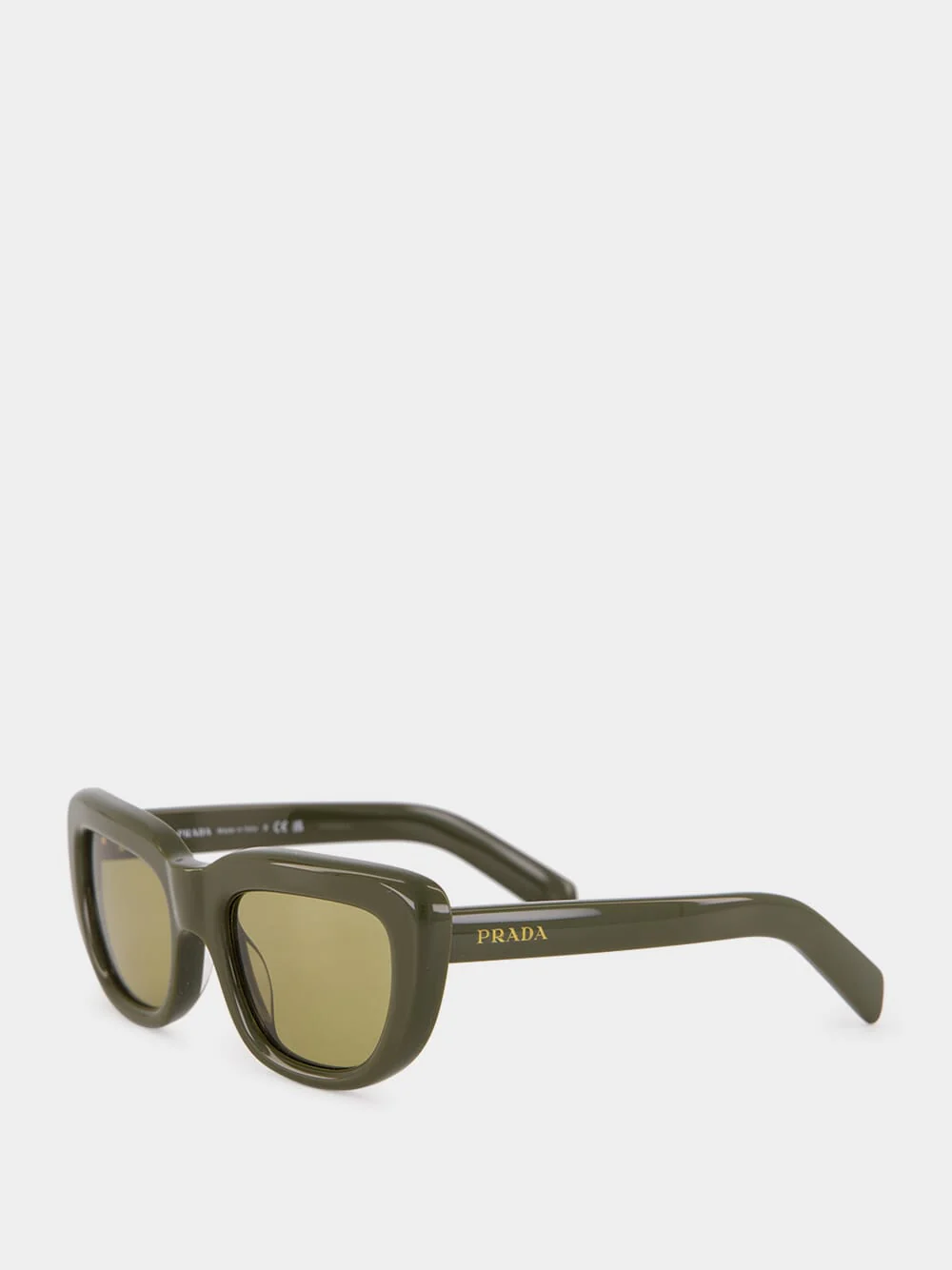 Laurel Green Rectangular Sunglasses - Image 3
