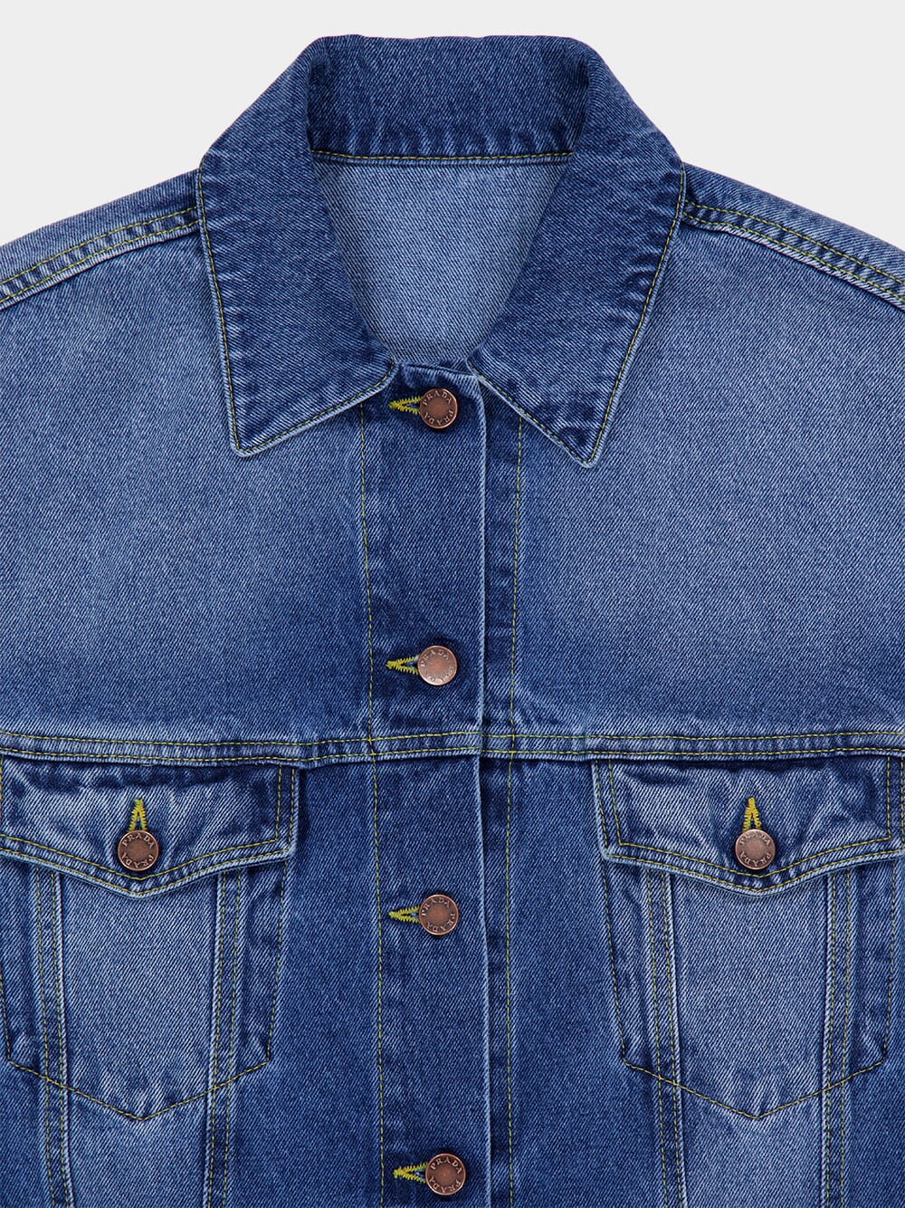 Light Blue Used Denim Jacket - Image 3