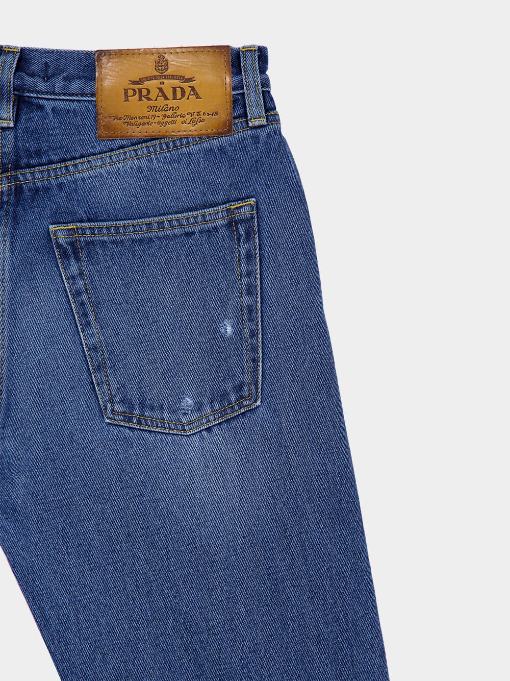Light Blue Used Denim Jeans - Image 4